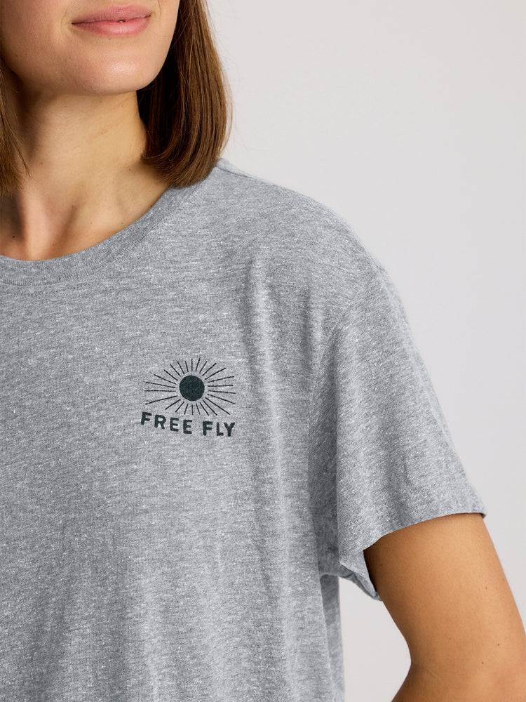 Women's Slow & Steady Meadow Tee - Heather Aspen Grey