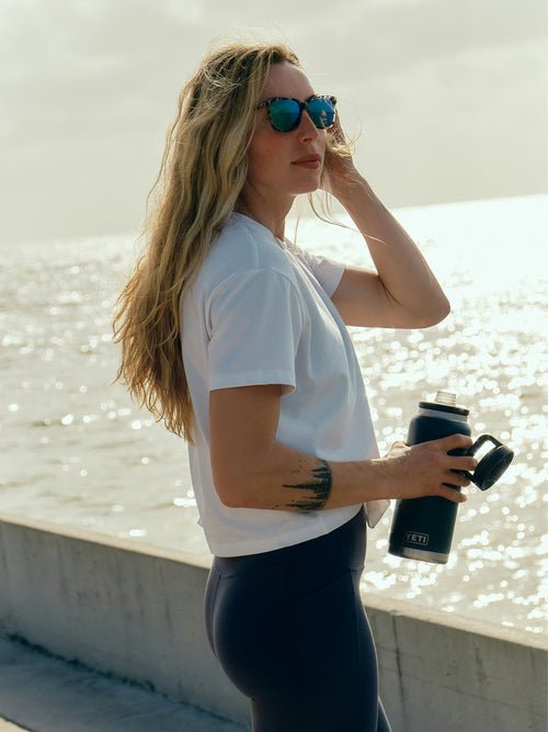 Women's Bamboo Current Boxy Tee - Legion Blue
