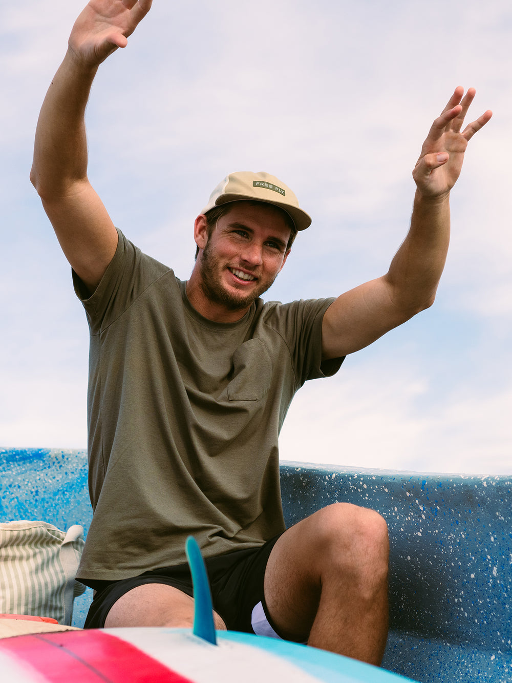 Men's Bamboo Current Pocket Tee - Fatigue image