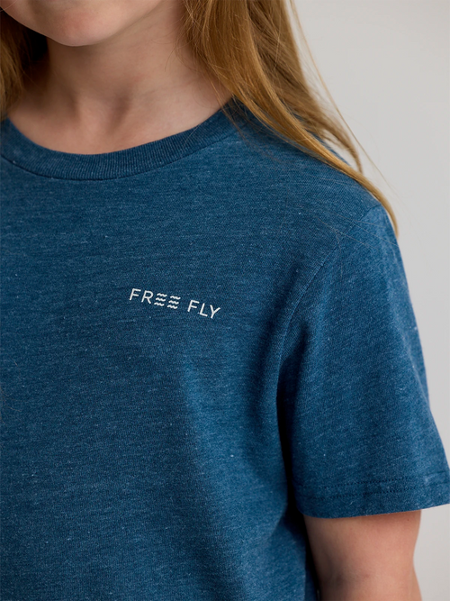 Youth Salt & Sun Tee - Heather Legion Blue