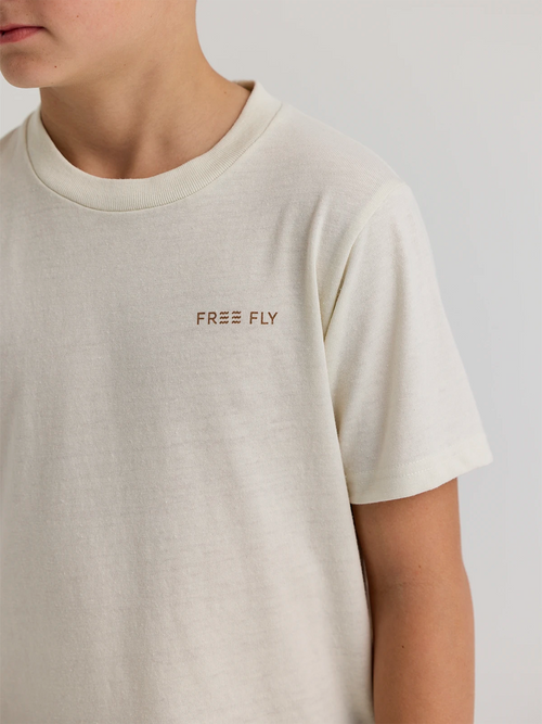 Youth Vintage Camo Redfish Tee - Heather Birch
