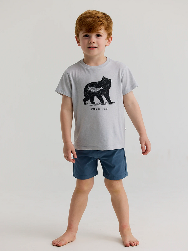 Toddler Wild Caught Tee - Heather Aspen Grey