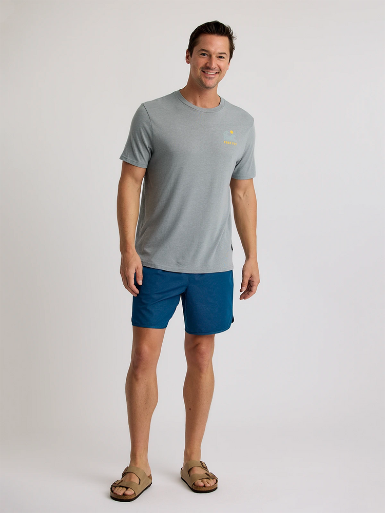 Beach Access Tee - Heather Slate