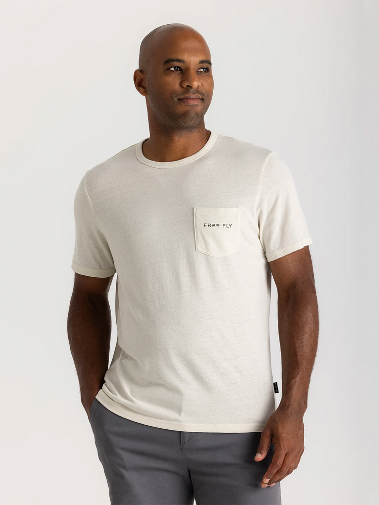 Salt & Sun Pocket Tee - Heather Birch